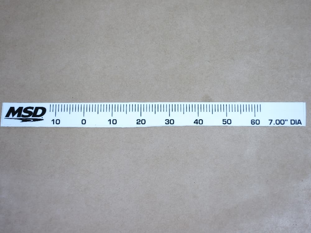 Graderingsremsa svängningsdämpare