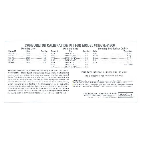 Kalibreringssats förgasare