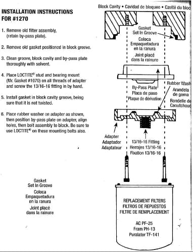 Oljefilteradapter flyttkit-4