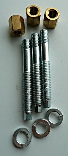 Bult och mutter avgasfläns