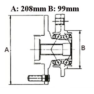 Hjullager och nav komplett