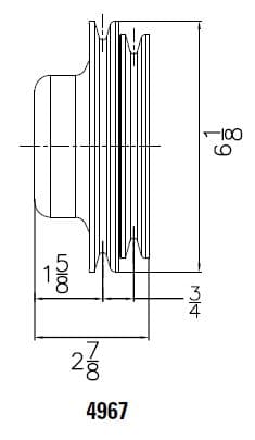 Remskiva vattenpump-3