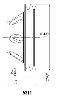 Remskiva vattenpump-3
